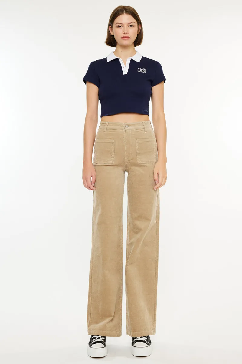 Saturn Ultra High Rise Wide Leg Corduroy Pants