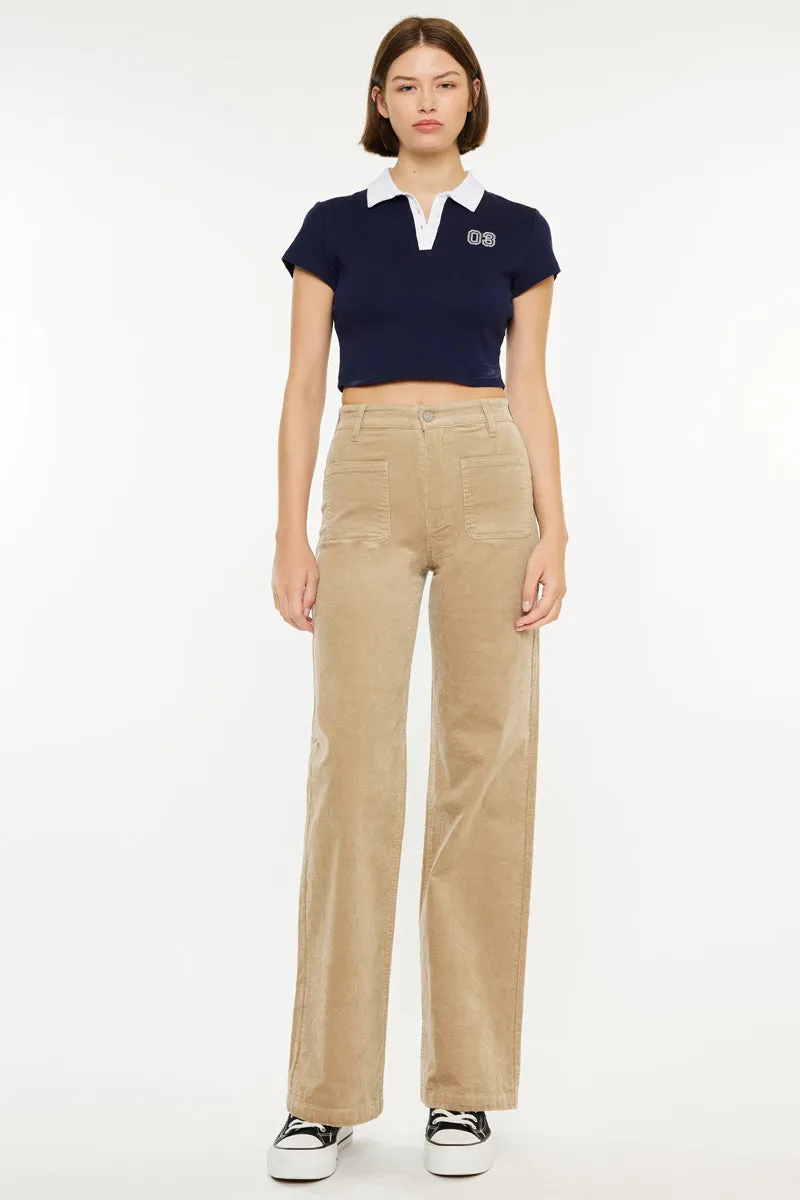 Saturn Ultra High Rise Wide Leg Corduroy Pants