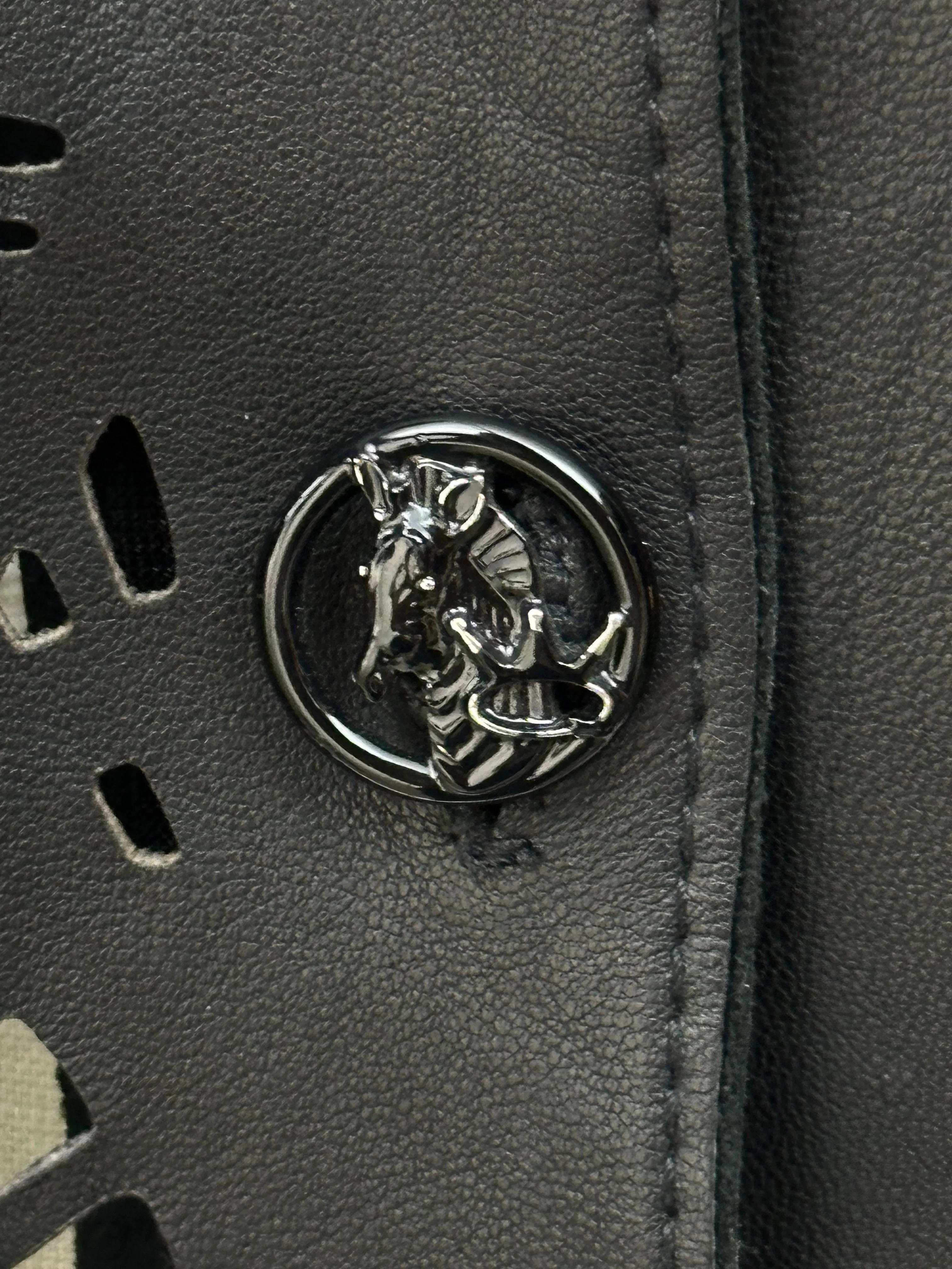 Save The Queen Leather Lace-Up Jacket