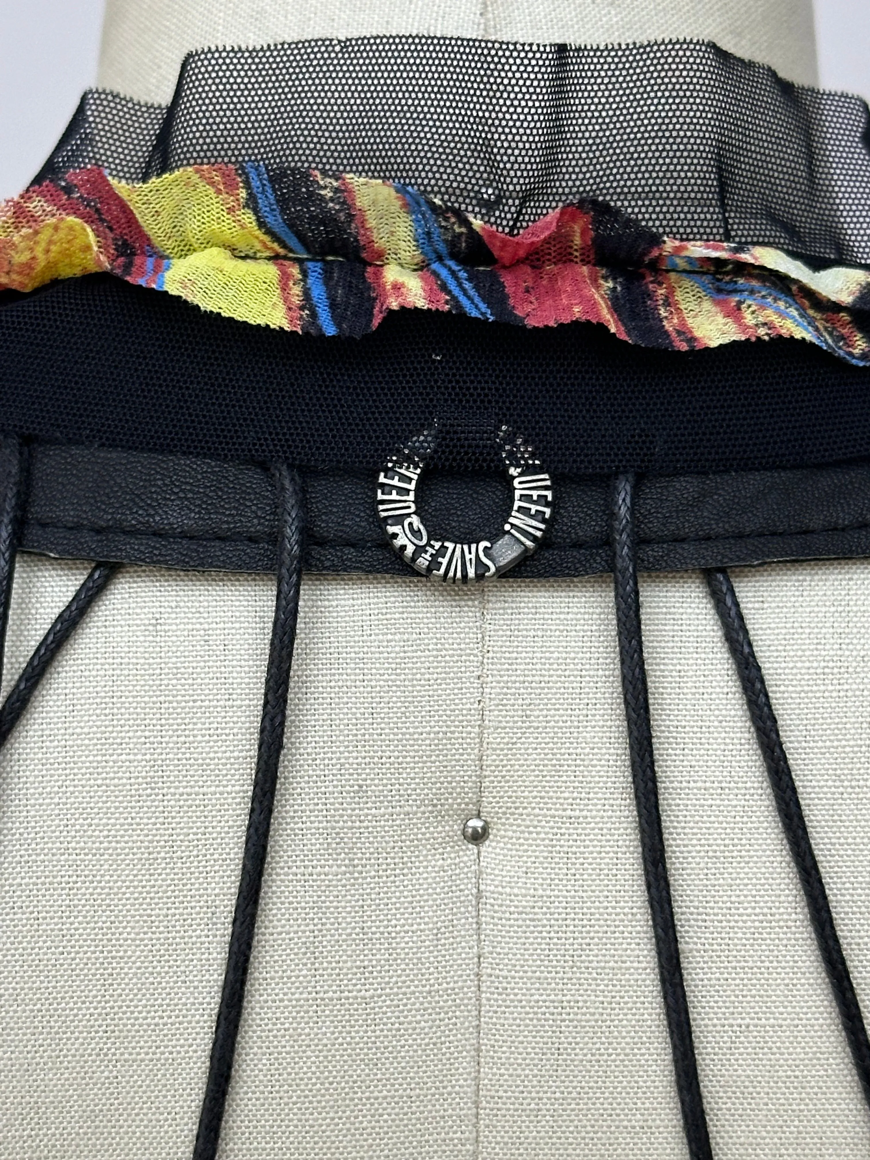 Save The Queen Leather Lace-Up Jacket