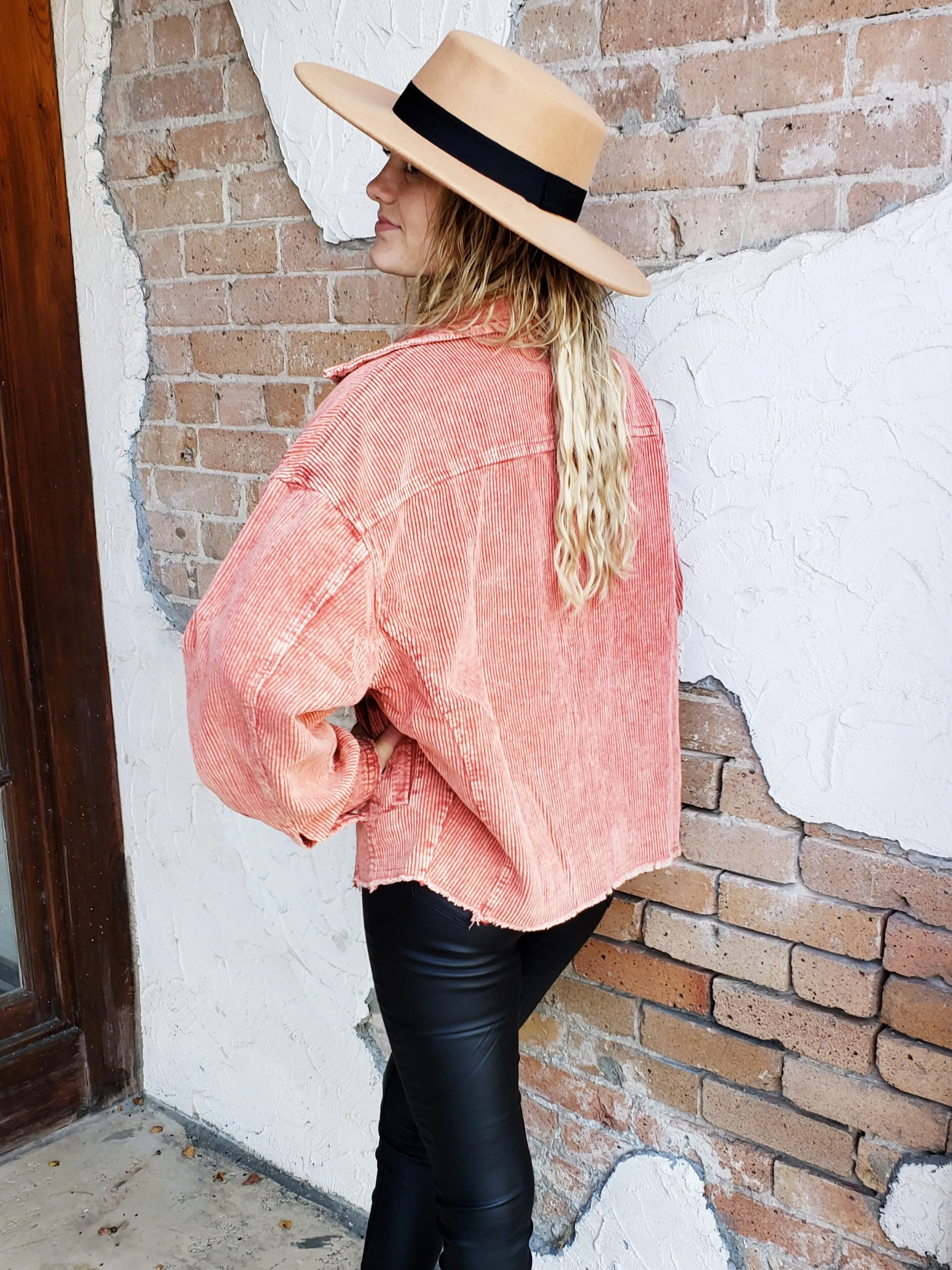 See You Around Jacket: Brick