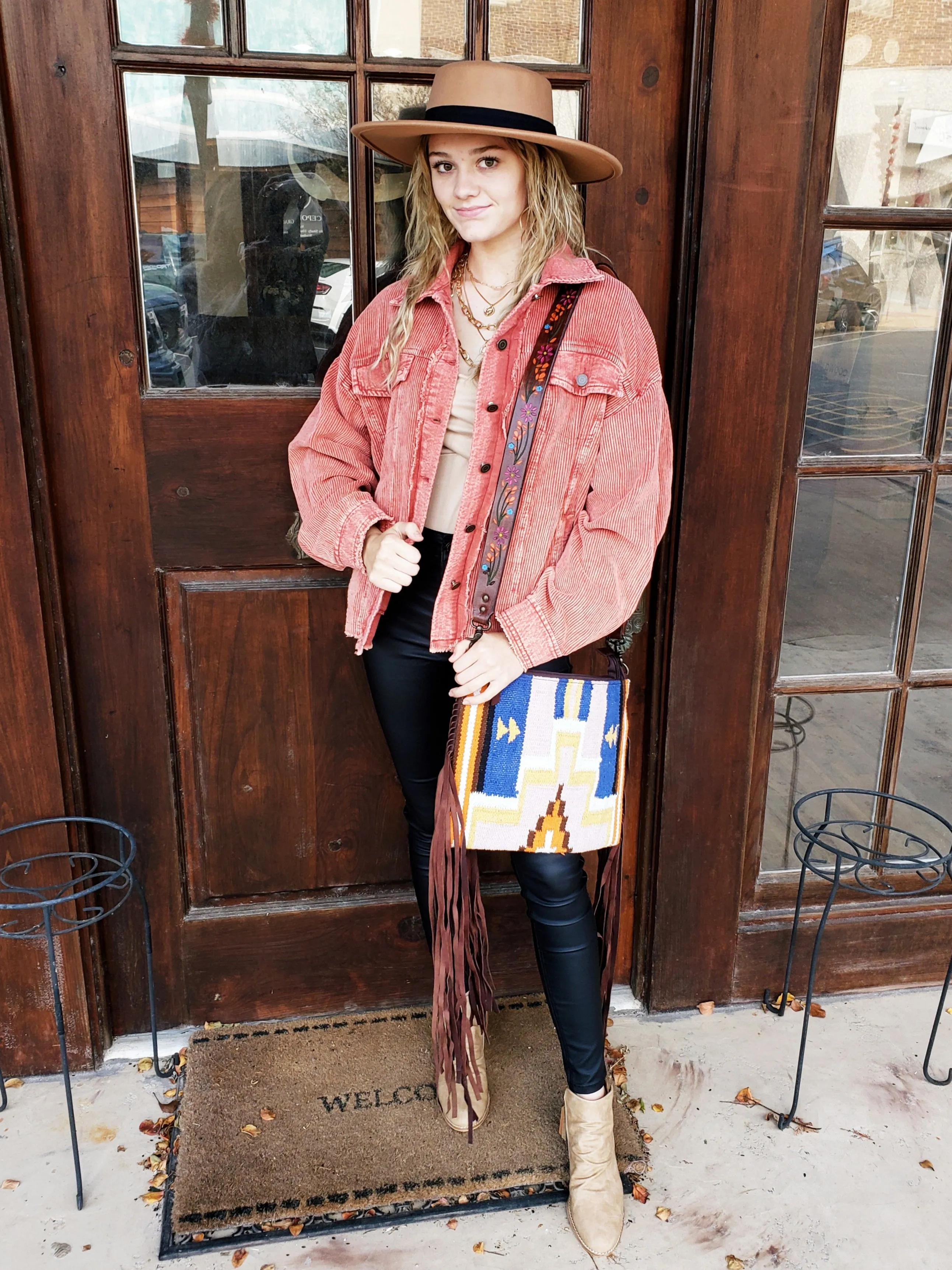 See You Around Jacket: Brick