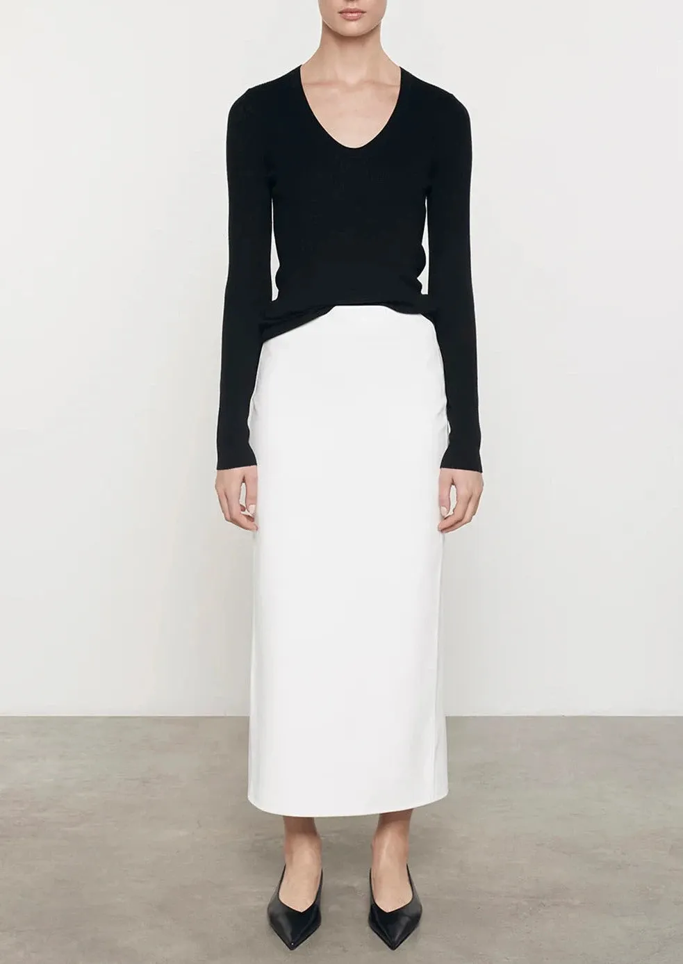 Silk Sweater Rib L/S U