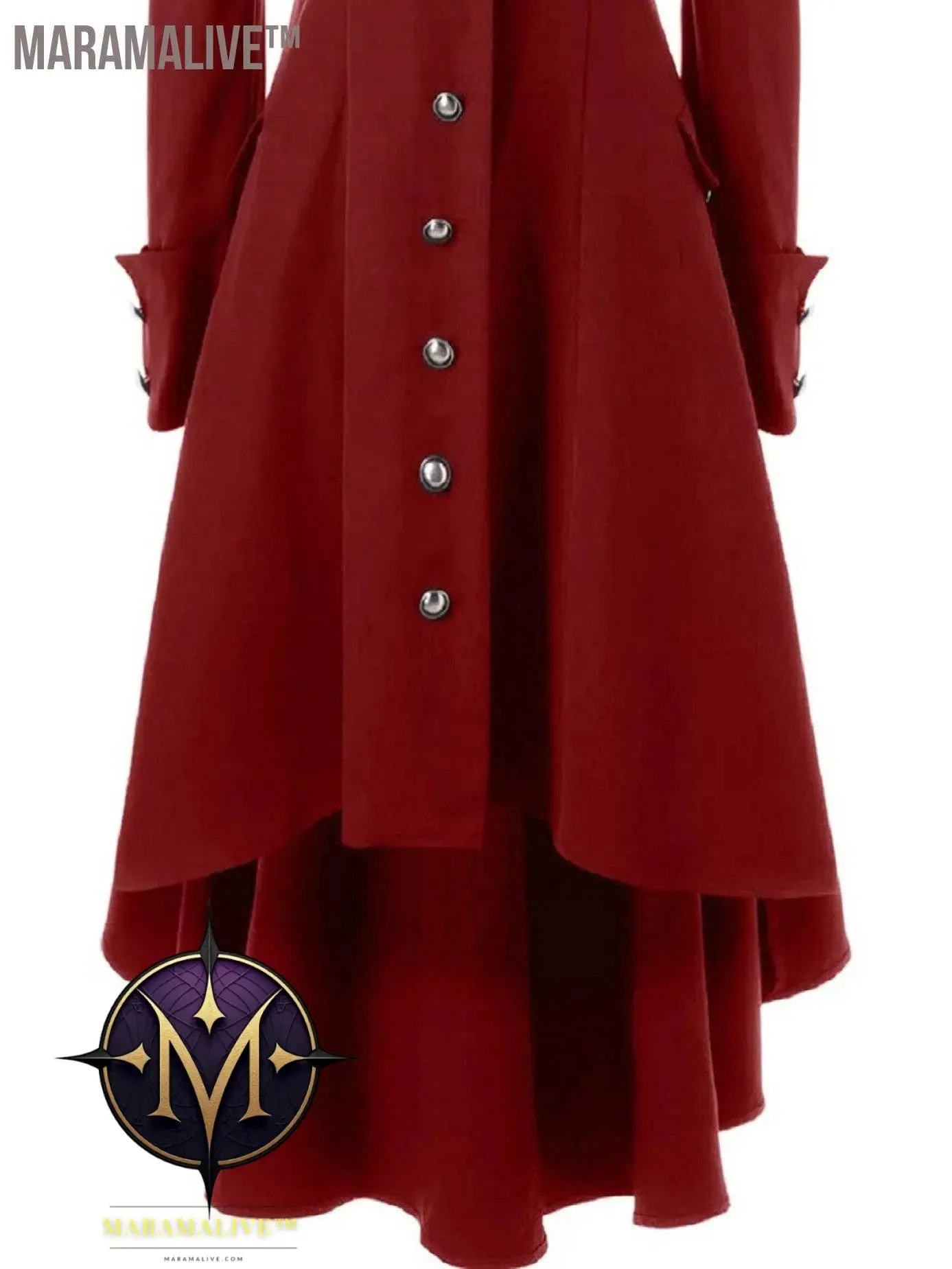 Solid Double Breasted Pea Coat, Belted Buckle Spring Mid-Long Lapel Outerwear, Women's Clothing