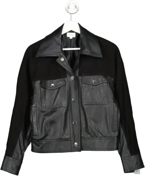 Song of Style Black Davi Leather Jacket UK XXS