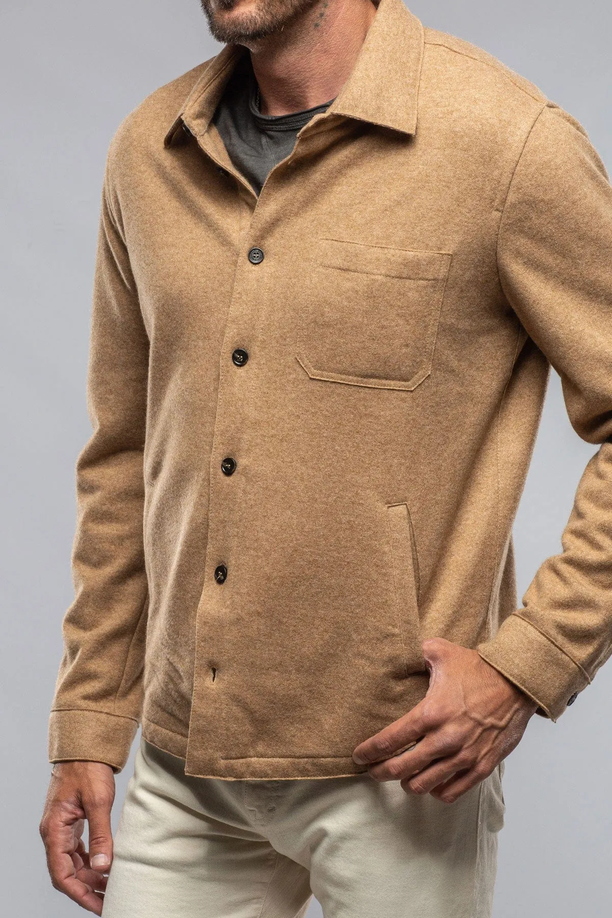 Sooter Cashmere Shirt In Camel