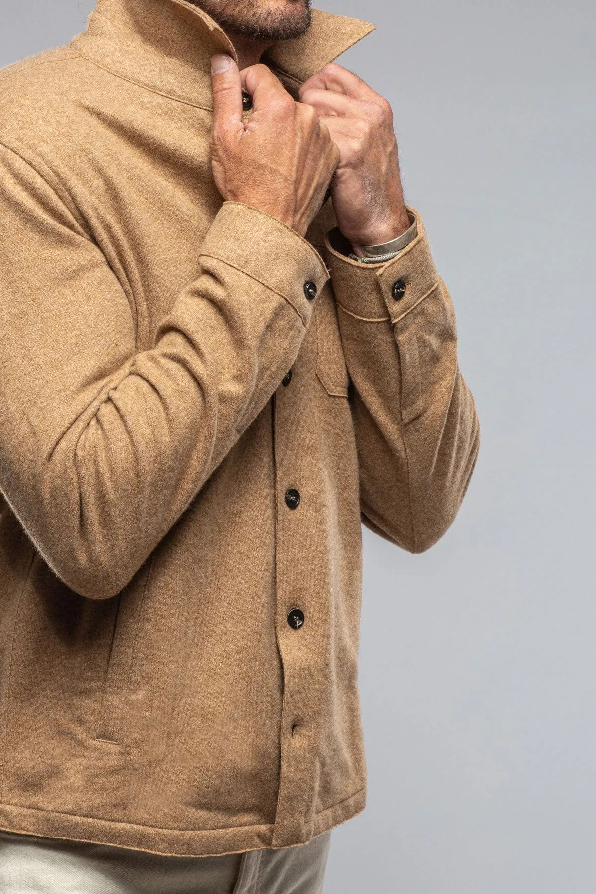Sooter Cashmere Shirt In Camel