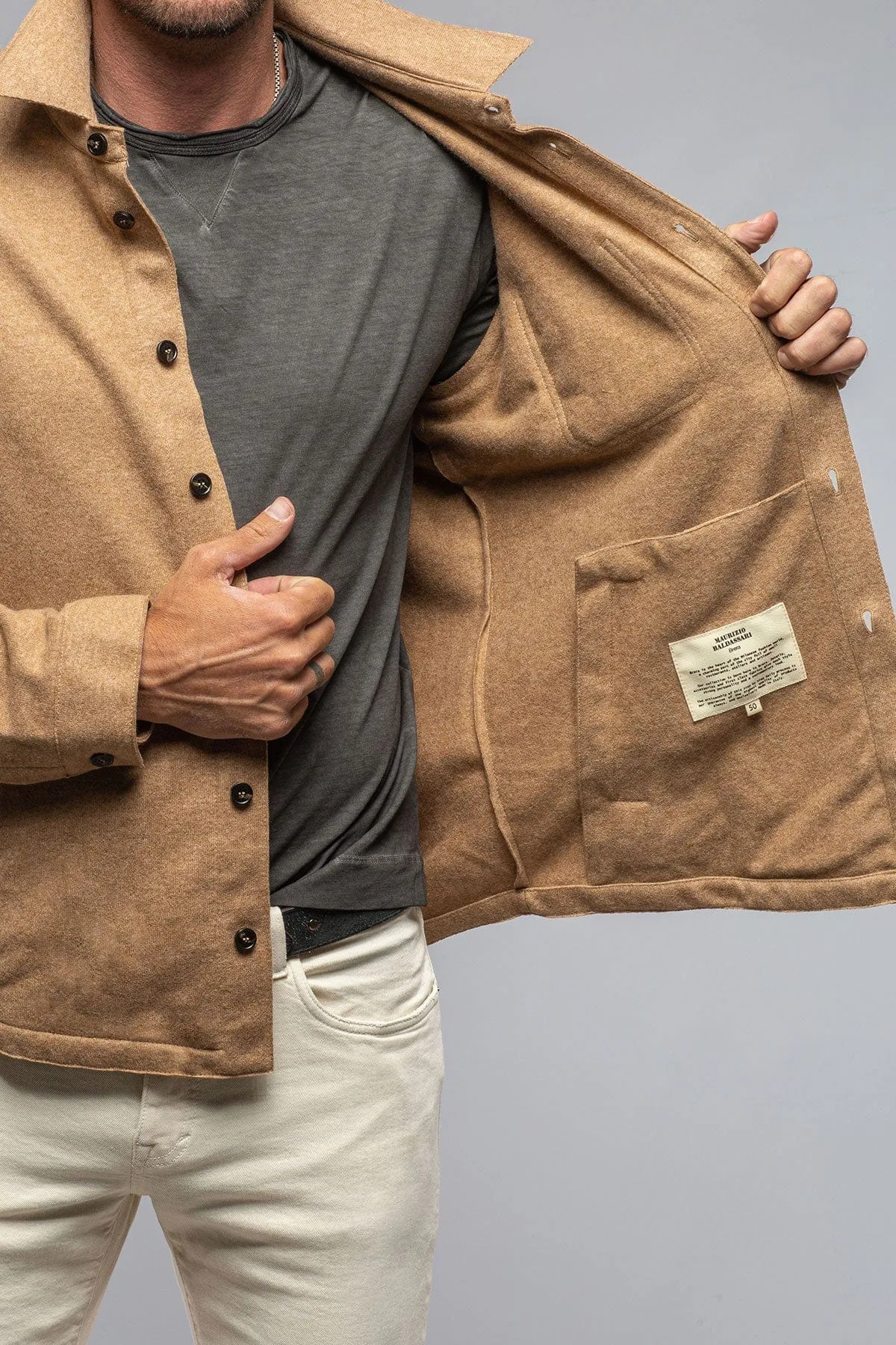 Sooter Cashmere Shirt In Camel