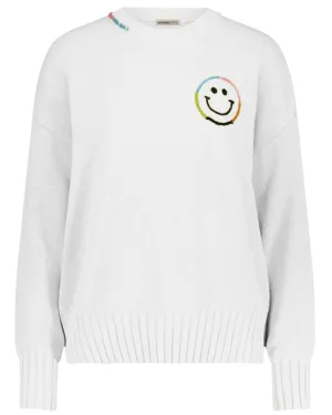 Starch Cashmere Smiley Crewneck Pullover