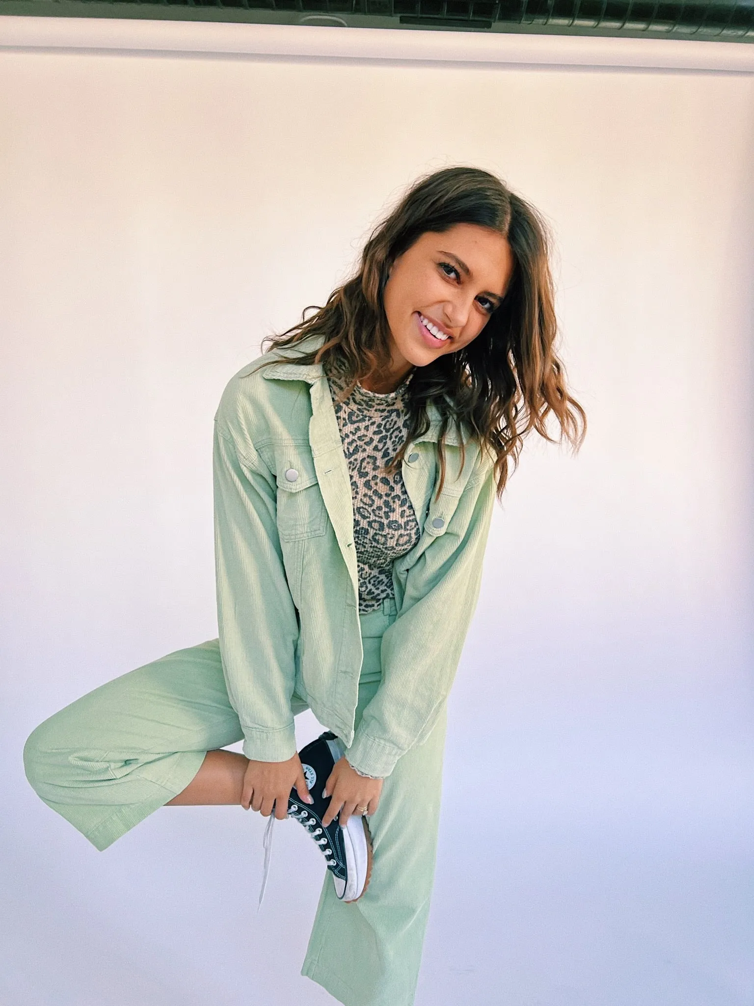 Sweet Emotion Corduroy Jacket// Sage