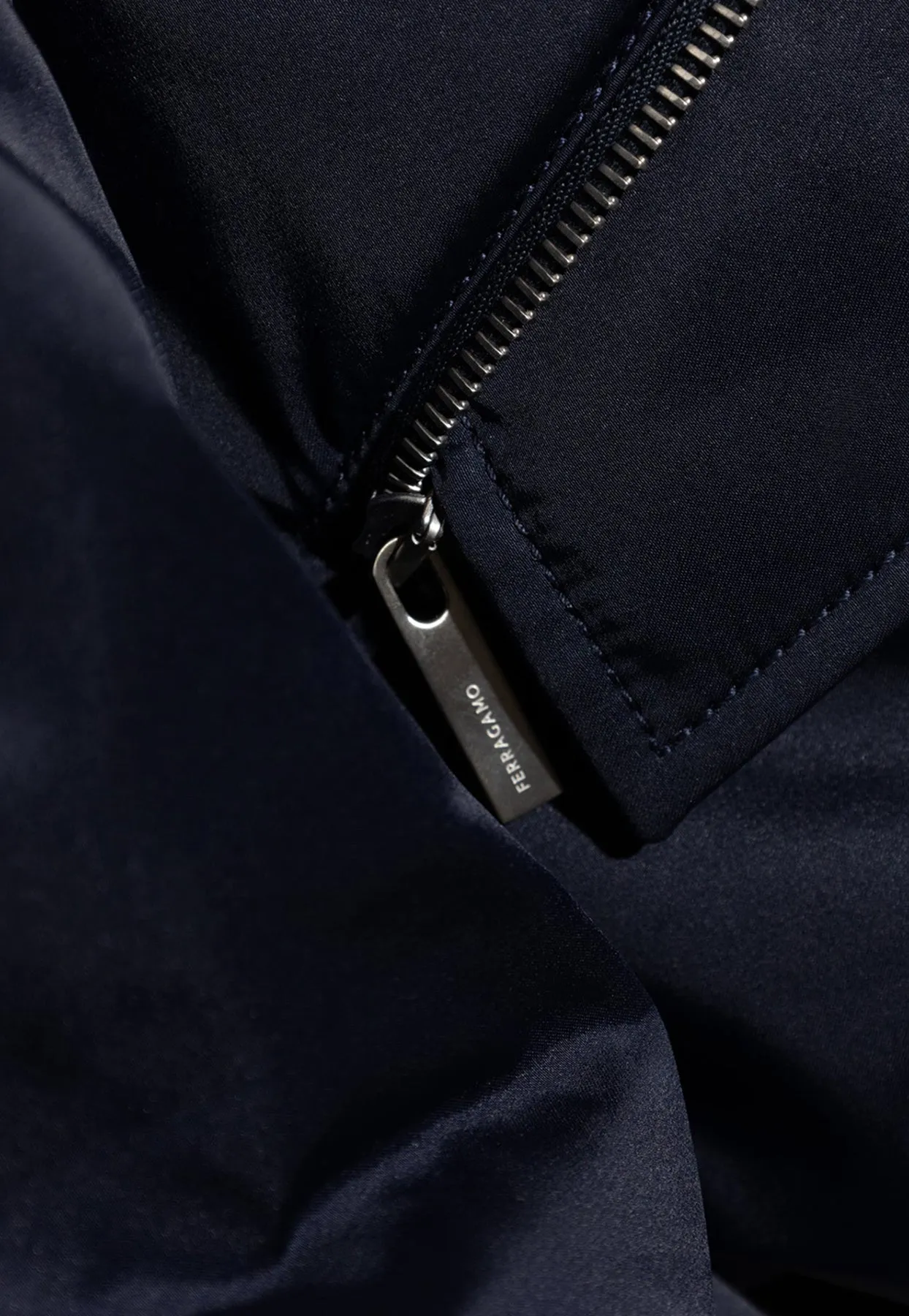 Technical Satin Bomber Jacket