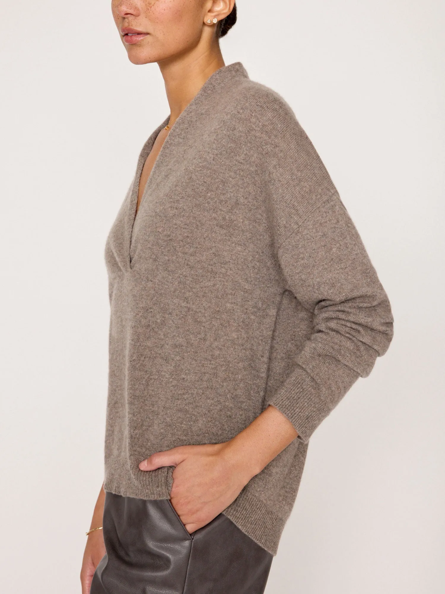 The Siena Wrap Neck Pullover