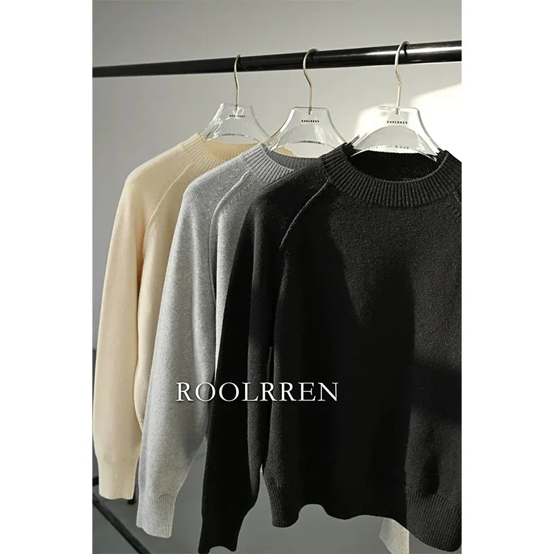 Tricolor Cashmere Blend Sweater
