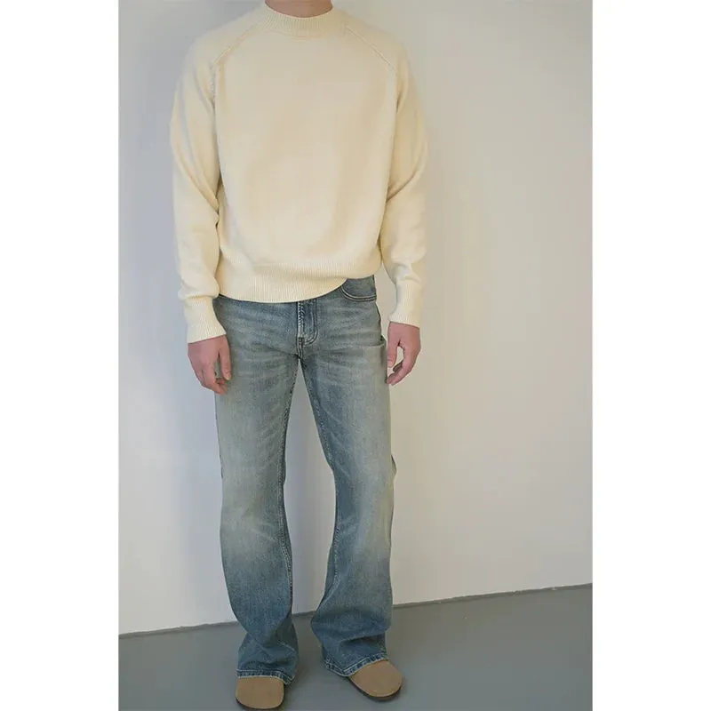 Tricolor Cashmere Blend Sweater