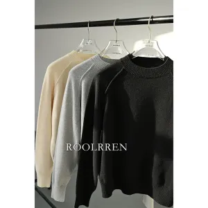 Tricolor Cashmere Blend Sweater