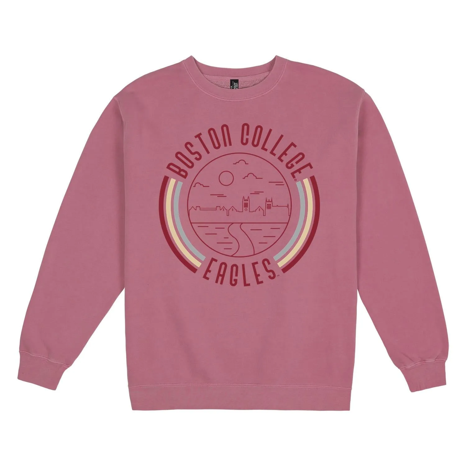 USCAPE Boston College '90s Flyer Fleece Crewneck, Maroon