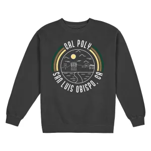 USCAPE Cal Poly '90s Flyer Fleece Crewneck, Black