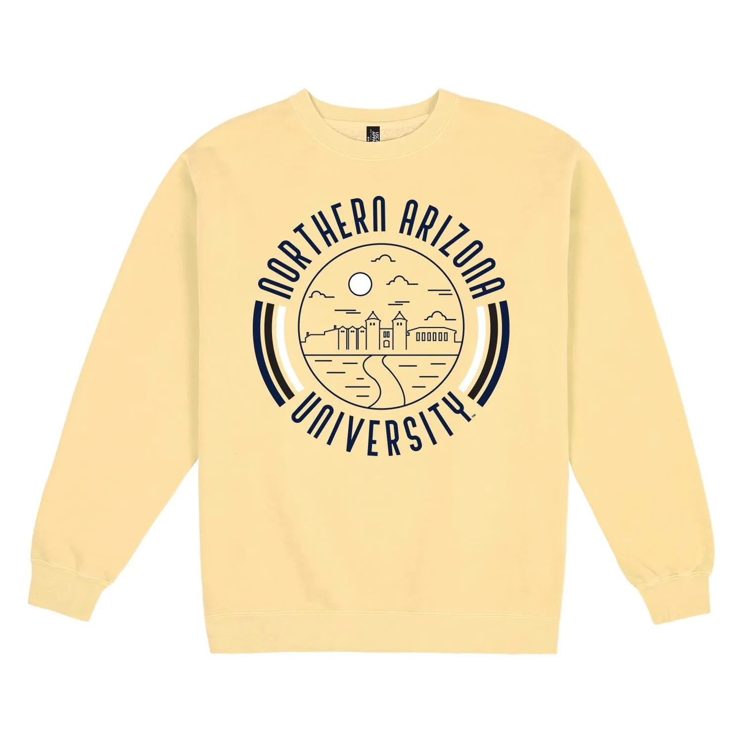 USCAPE Northern Arizona University '90s Flyer Fleece Crewneck, Yellow