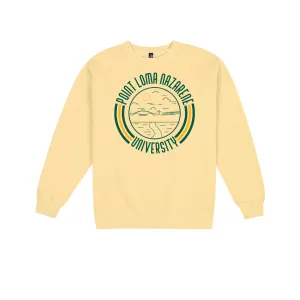 USCAPE Point Loma '90s Flyer Fleece Crewneck, Yellow