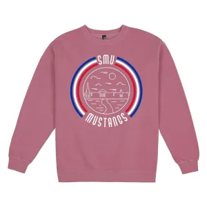 USCAPE SMU '90s Flyer Fleece Crewneck, Maroon