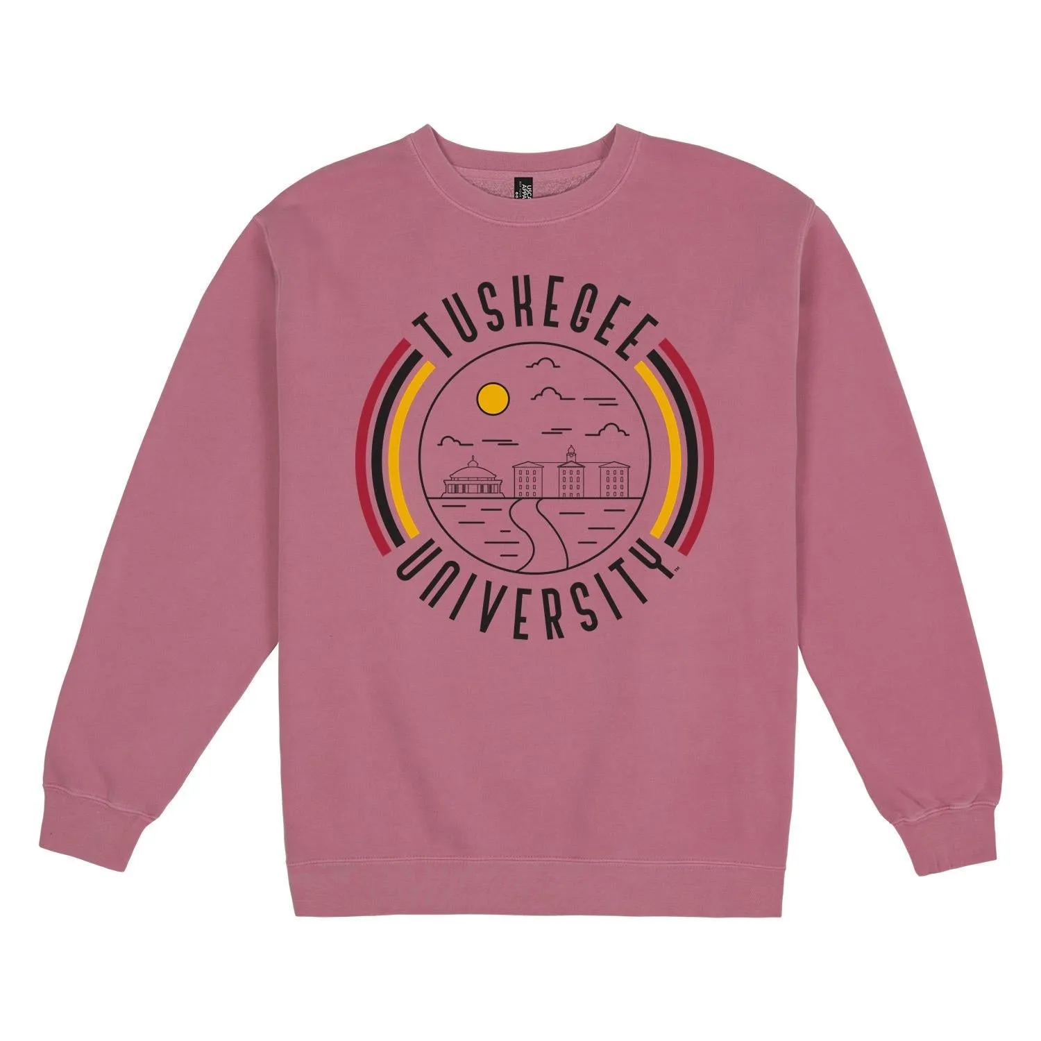 USCAPE Tuskegee University '90s Flyer Fleece Crewneck, Maroon