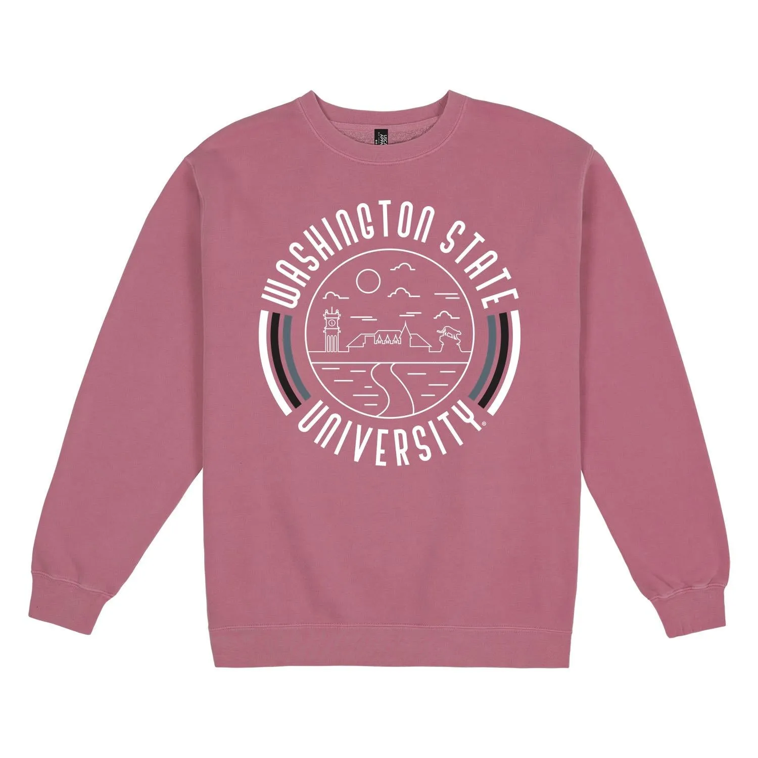 USCAPE Washington State University '90s Flyer Fleece Crewneck, Maroon