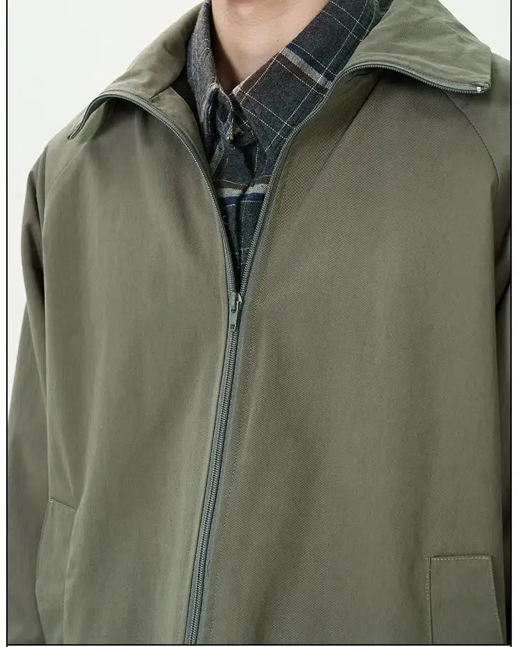 Velvet Pilot Jacket with Lapel Collar