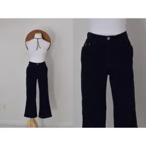 Vintage 90s Navy C'est Toi Corduroy Straight Leg Pants size 15 | 32 waist