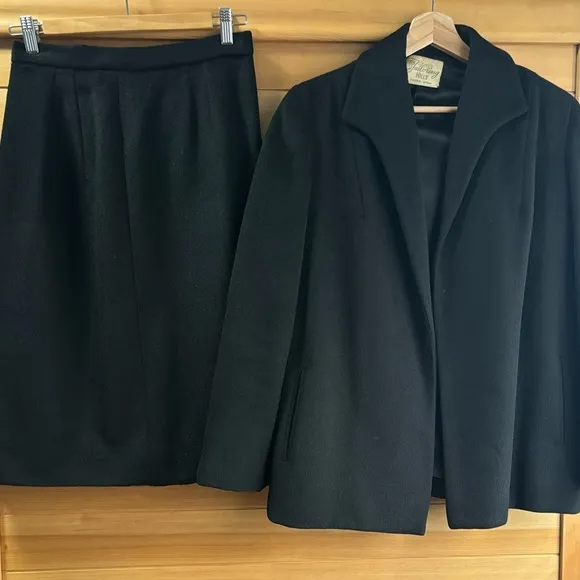 Vintage Blin   Blin Utah Tailoring Mills 40s Two Piece Skirt Jacket Suit French