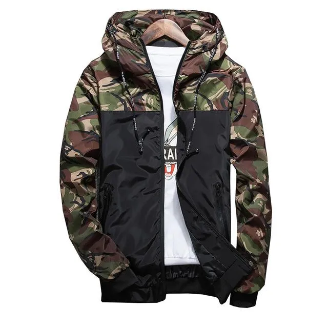 West Louis™ Camouflage Spring Thin Male Camo Jacket