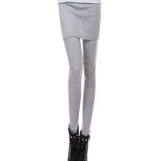 Women Winter Skirt Leggings- Soft Cotton and Mink Faux Fur Lined Thick, Select