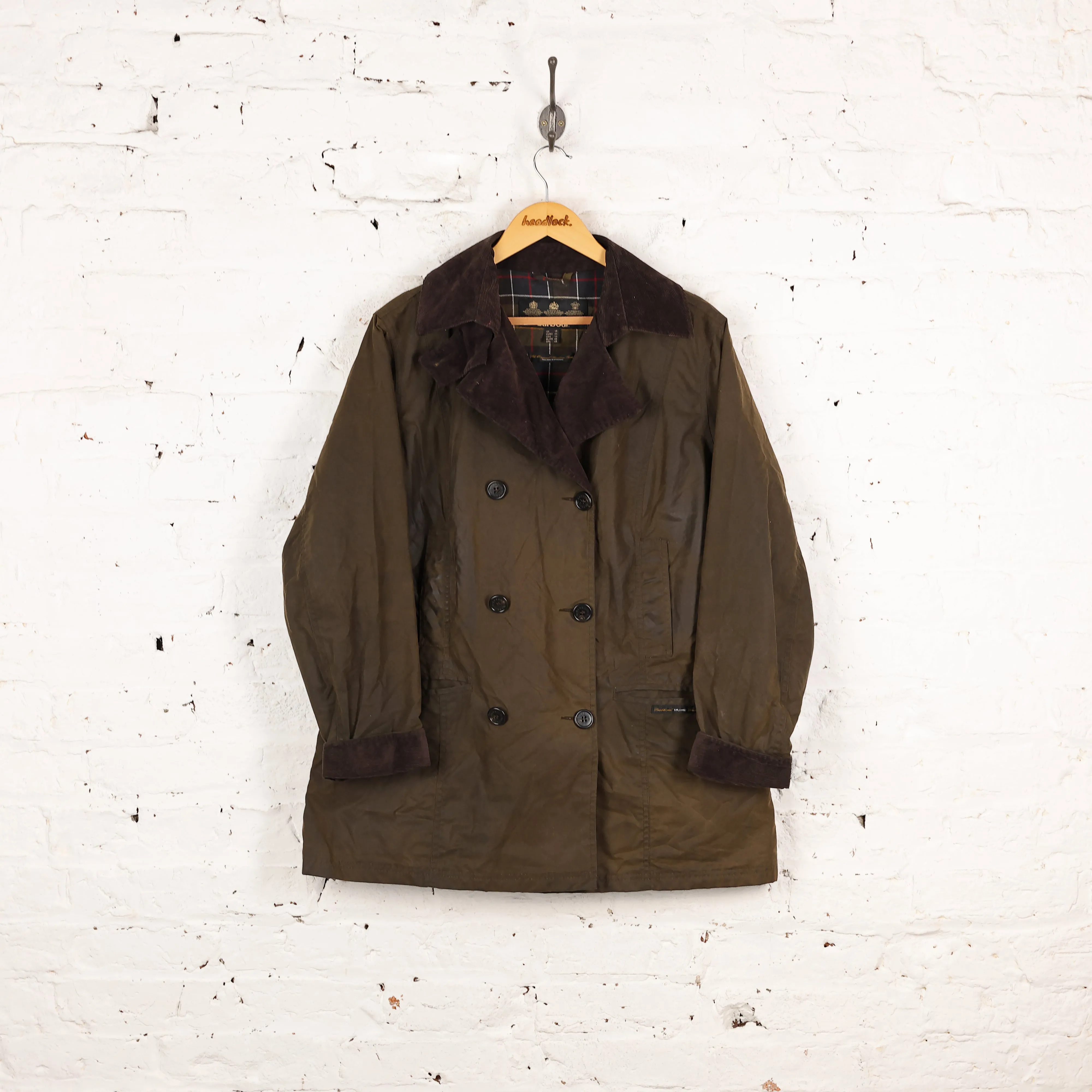 Women's Barbour Pea Coat Jacket - Brown - Women's XL