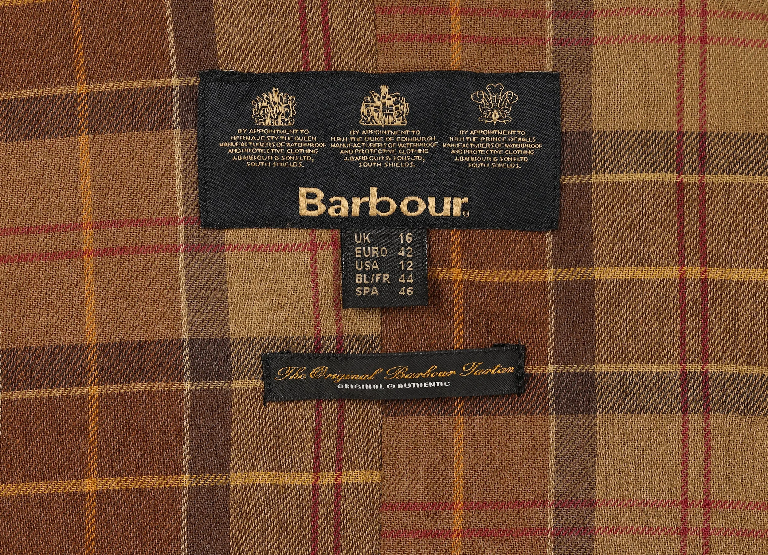 Women's Barbour Wax Pea Coat - Brown - Women's L