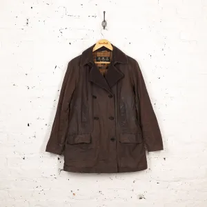 Women's Barbour Wax Pea Coat - Brown - Women's L