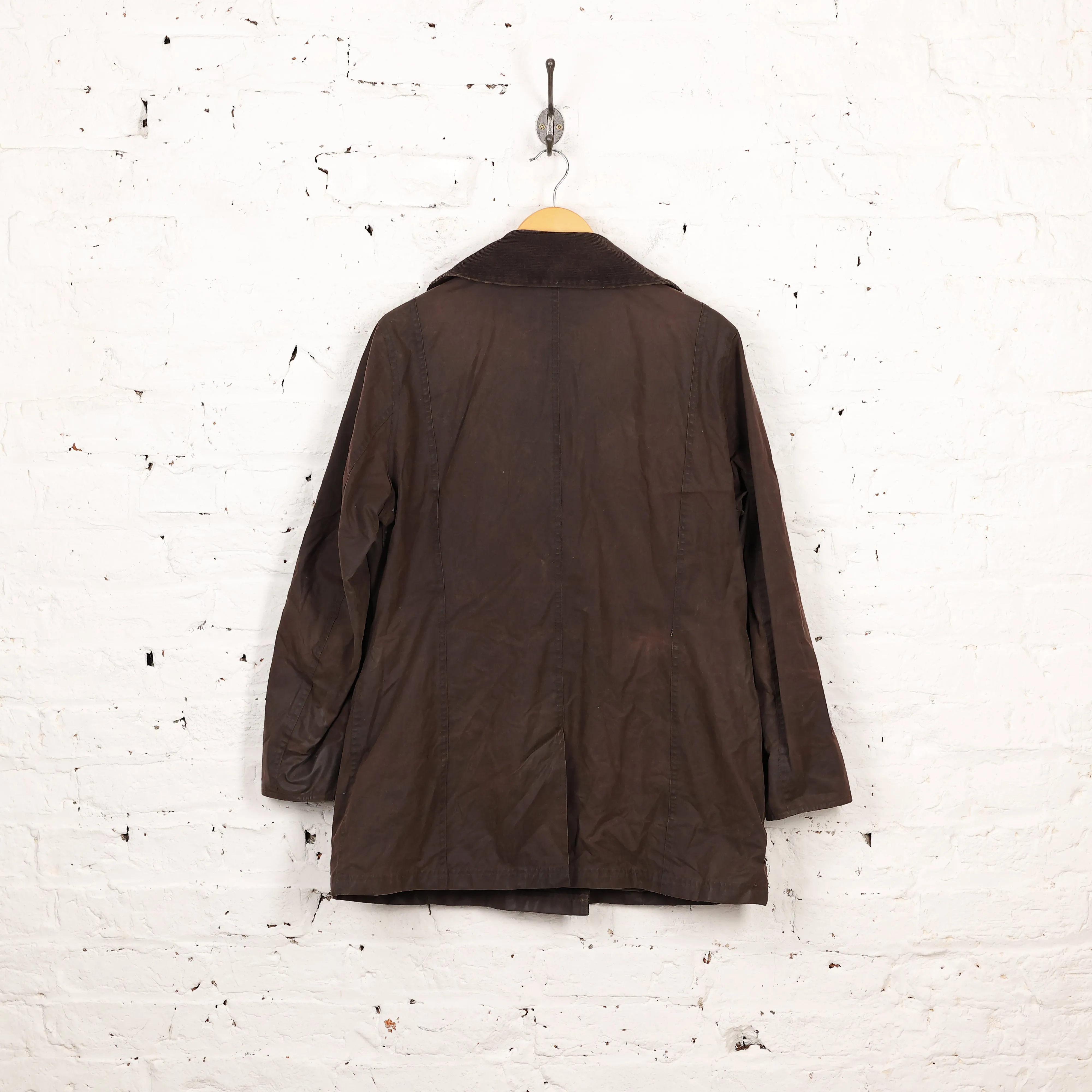 Women's Barbour Wax Pea Coat - Brown - Women's L