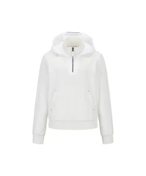Women's Burn-Out Logo Anorak - Off-White