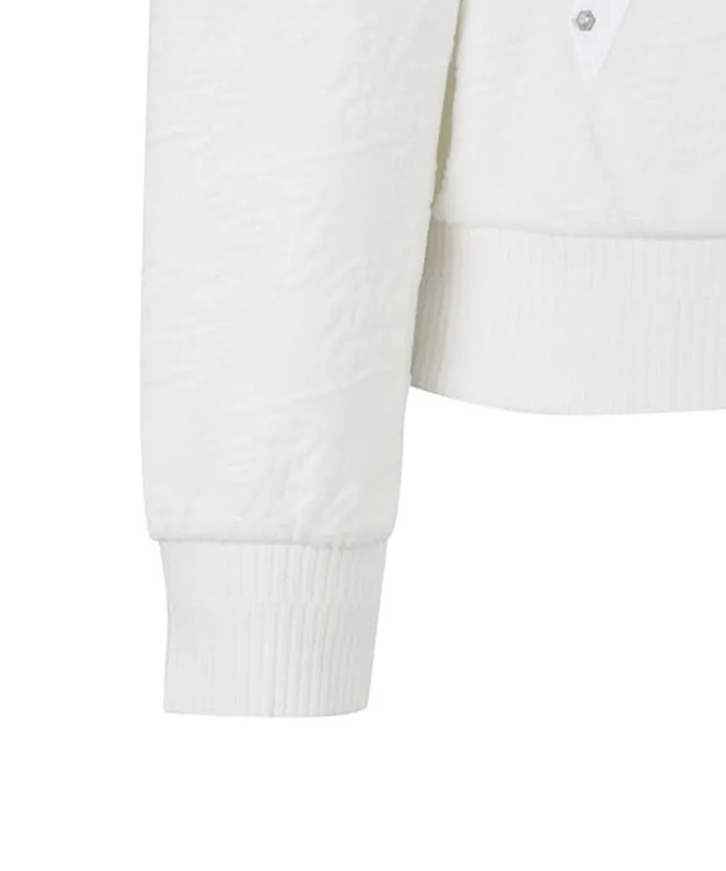 Women's Burn-Out Logo Anorak - Off-White