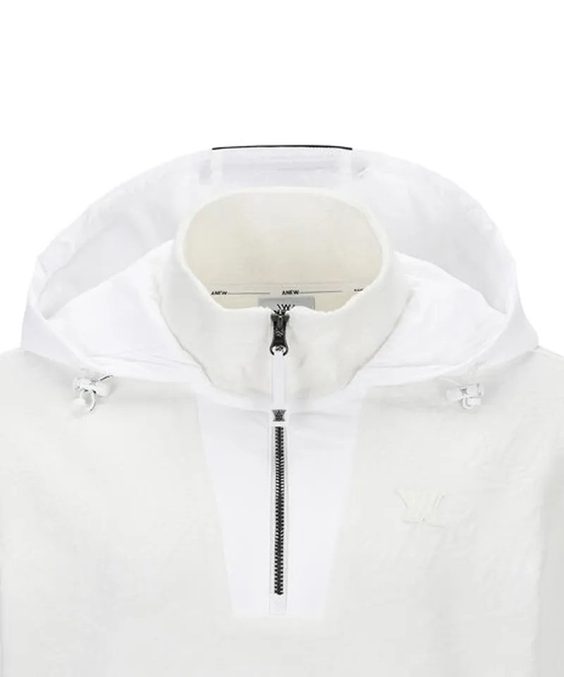 Women's Burn-Out Logo Anorak - Off-White