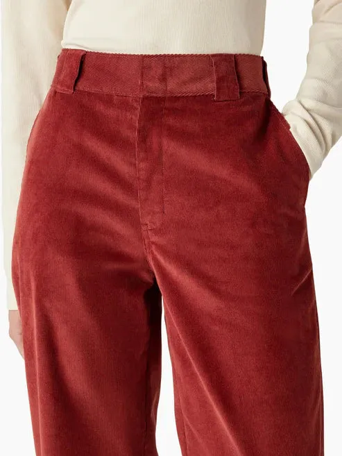 Women's Halleyville Corduroy Wide Leg Pant - Fired Brick