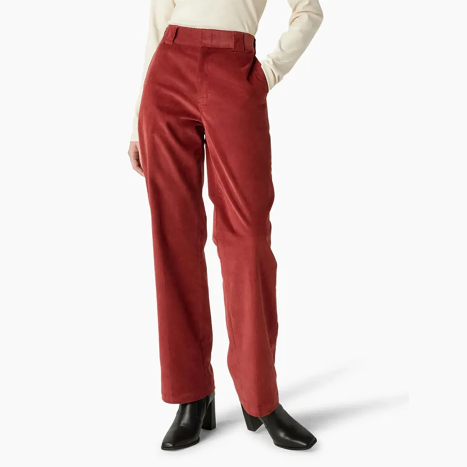 Women's Halleyville Corduroy Wide Leg Pant - Fired Brick