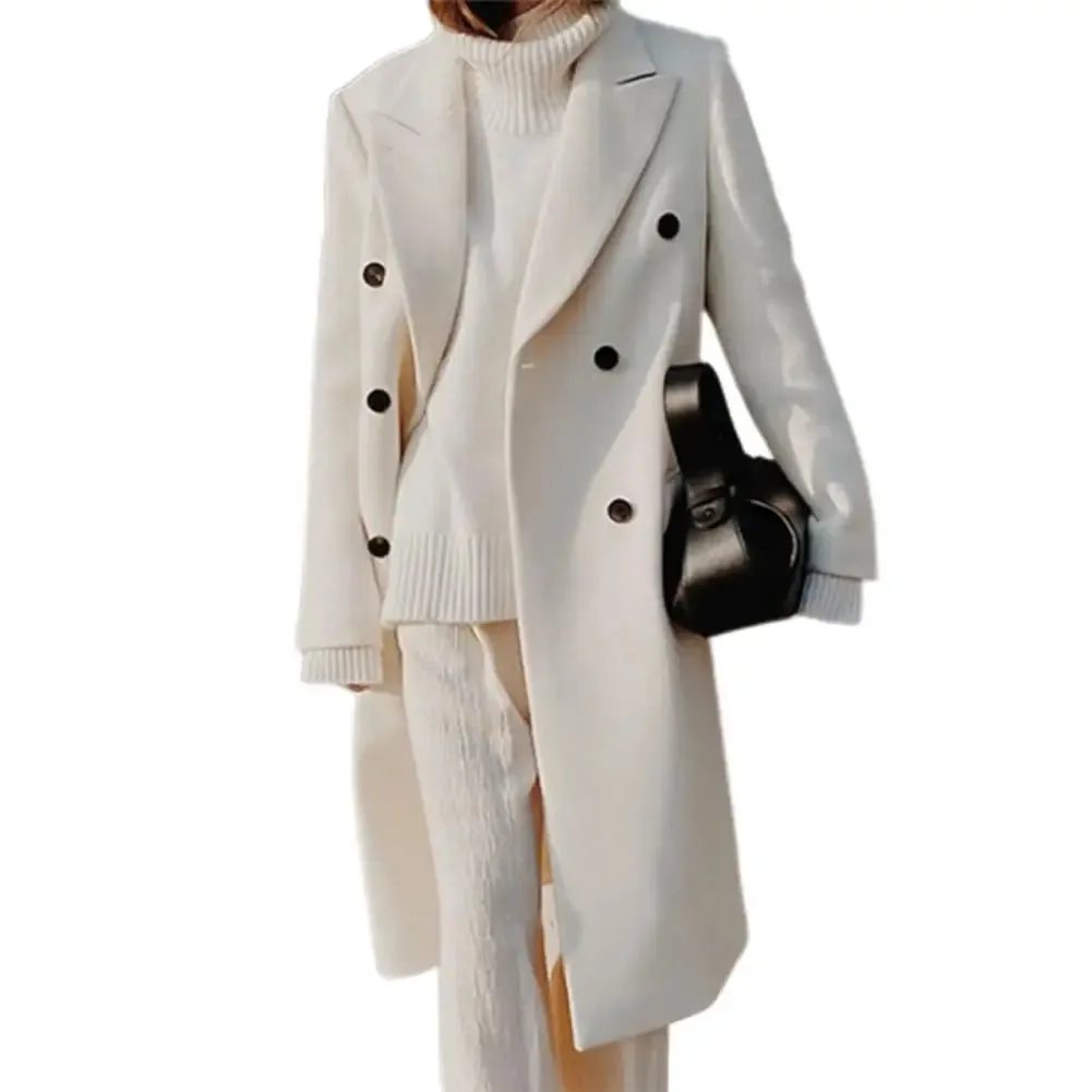 Woolen Cardigan Popular Loose Long Casual Woolen Jacket Coat Overcoat Woolen Suit Versatile Korean Women Clothes Merad Style