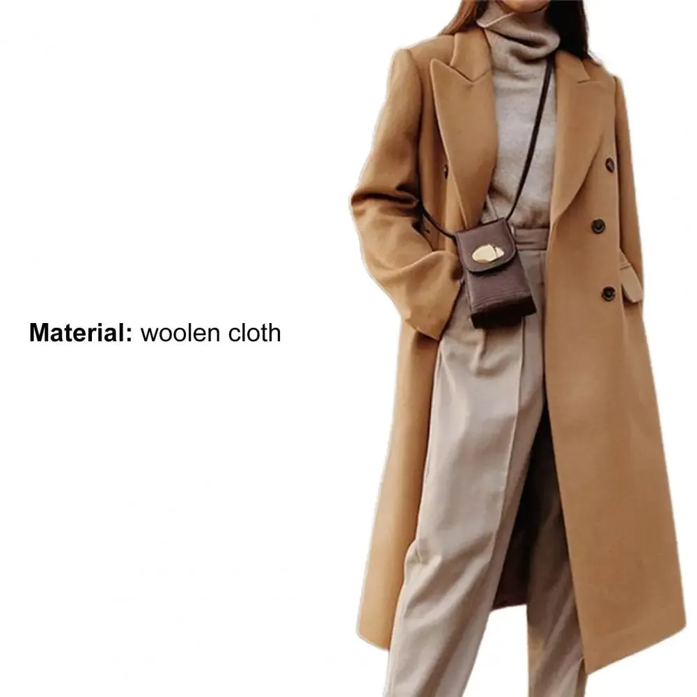 Woolen Cardigan Popular Loose Long Casual Woolen Jacket Coat Overcoat Woolen Suit Versatile Korean Women Clothes Merad Style