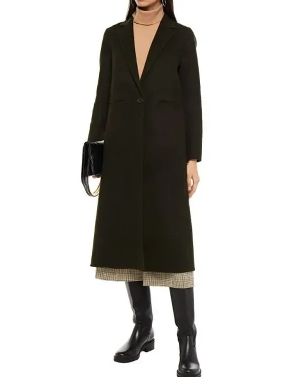Yellowstone S04 Beth Dutton Green Wool Coat