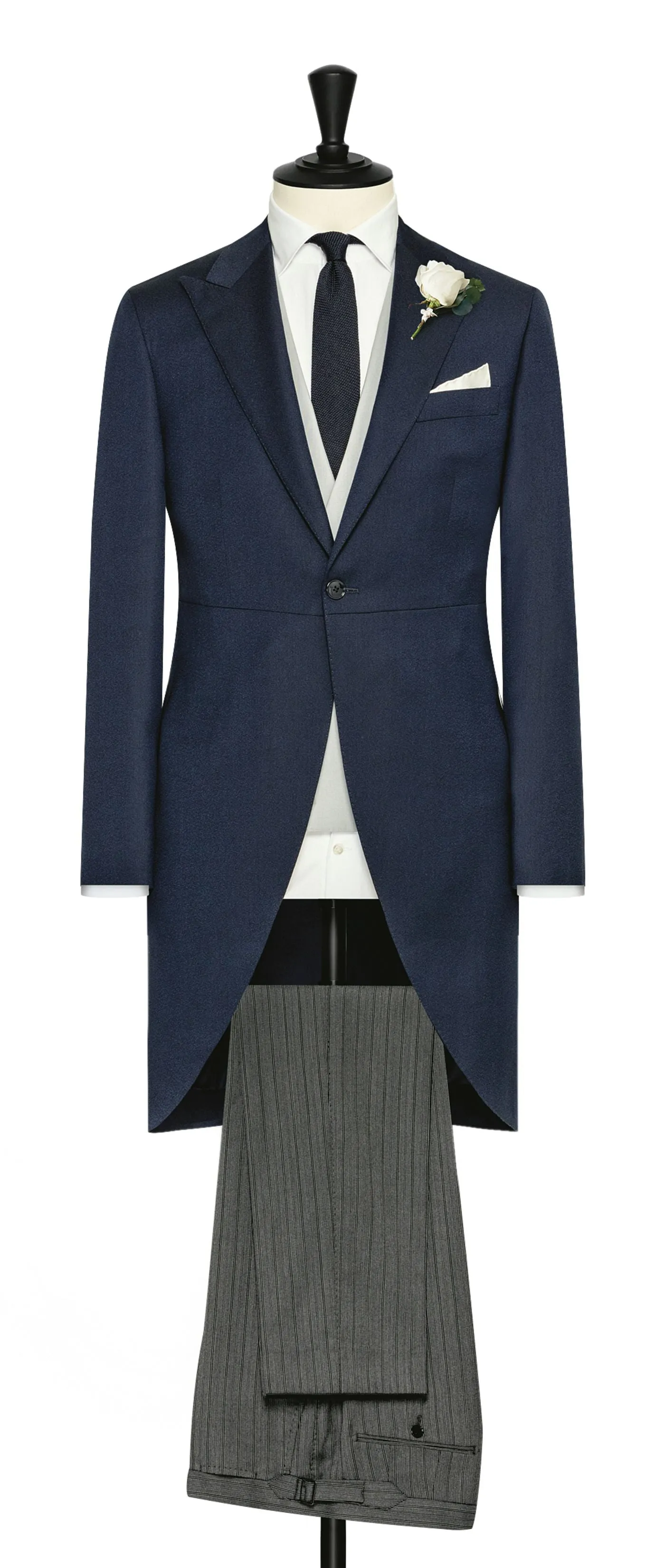 Zignone Navy S120 Merino Wool Sablé