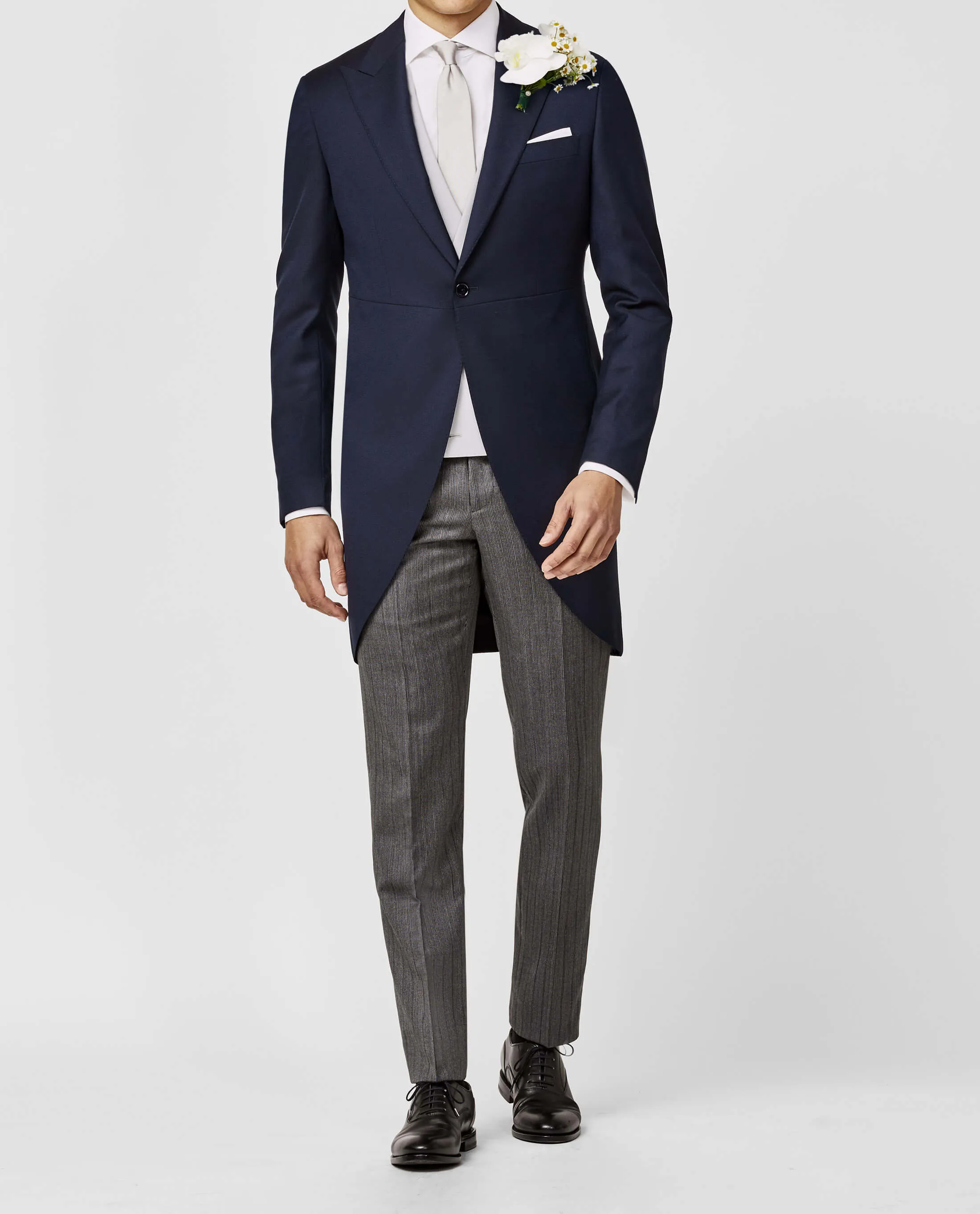 Zignone Navy S120 Merino Wool Sablé